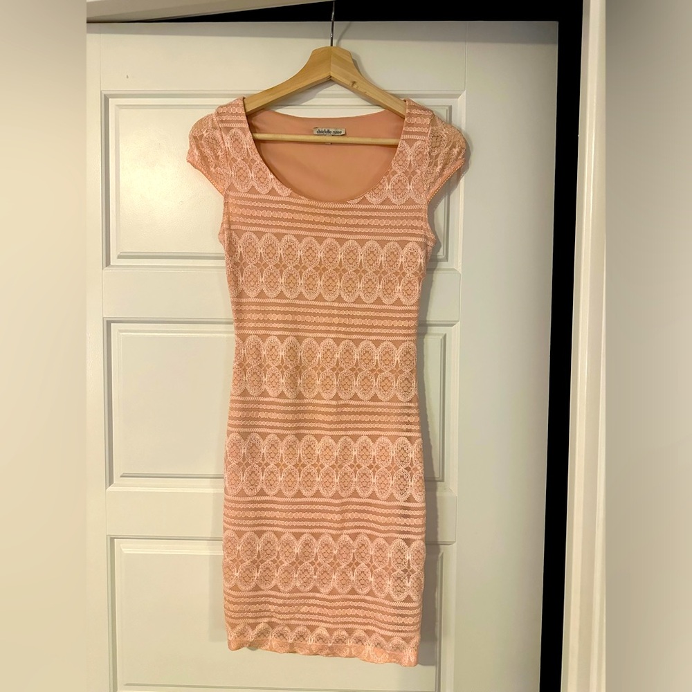 Pink mini dress